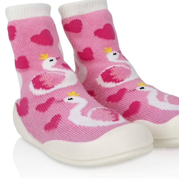 Nuby Snekz Comfortable Rubber Sole Sock Shoes- NWT - Picture 3 of 3